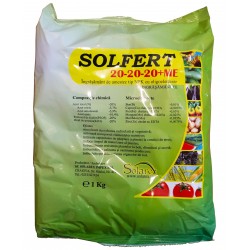 Ingrasamant foliar SOLFERT 20-20-20 + Microelemente - 1 kg, Solarex, NPK