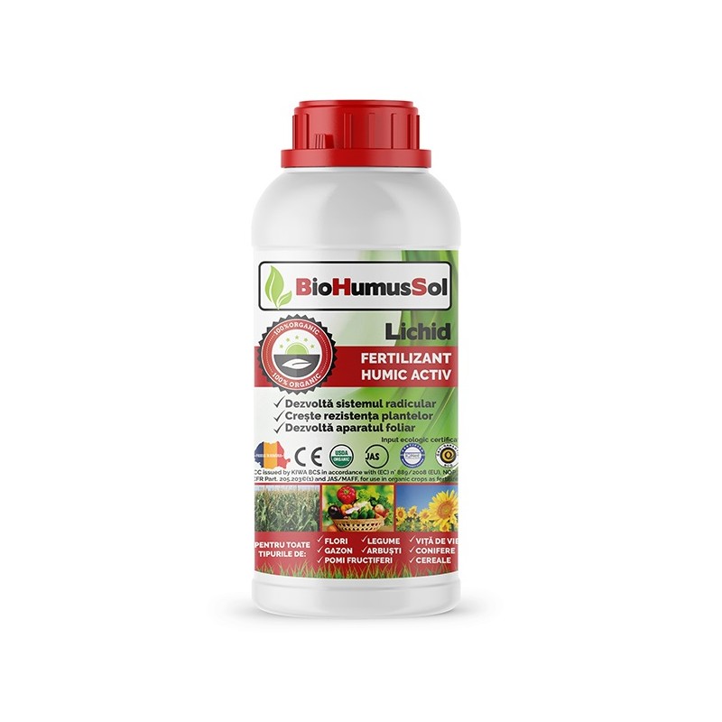 Ingrasamant organic Biohumussol - 1 litru