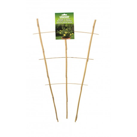 Spalier din bambus pentru plante la ghiveci (28 x 60 cm)