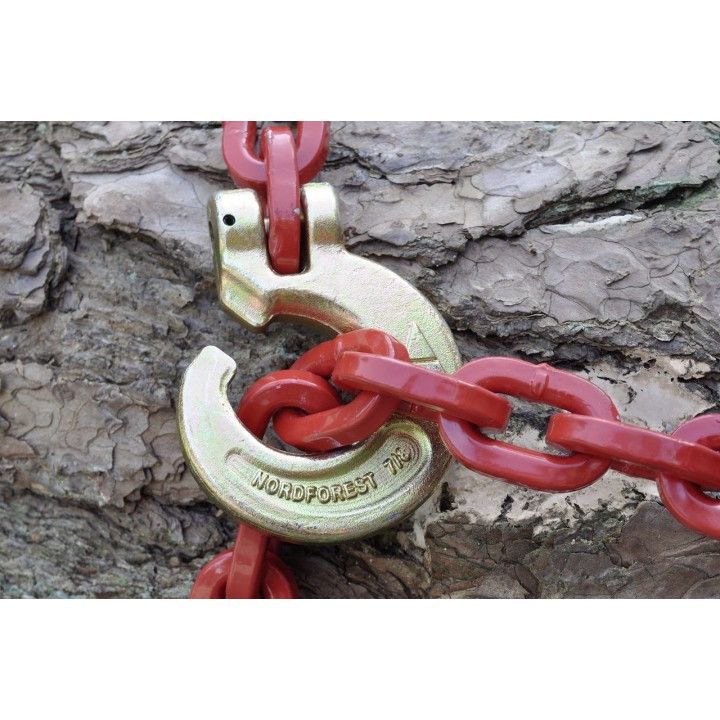 Lant tractare Nordforest cu carlig si ghidaj 8 mm - 3 m Lant tractare Nordforest cu carlig si ghidaj 8 mm - 3 m