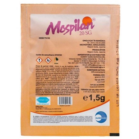 Insecticid sistemic Mospilan 20 SG - 1.5 gr.