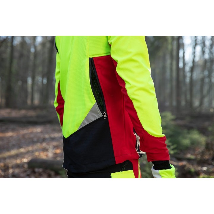 Geaca forestiera Timbermen Allround galben-rosu