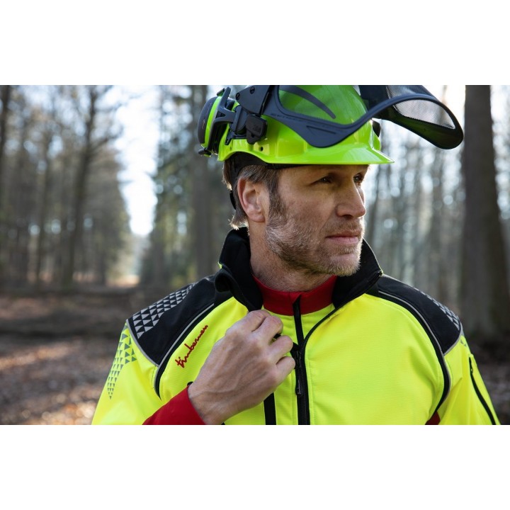 Geaca forestiera Timbermen Allround galben-rosu