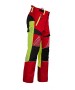 Pantaloni antitaiere Timbermen Allround galben-rosu