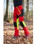 Pantaloni antitaiere Timbermen Allround galben-rosu