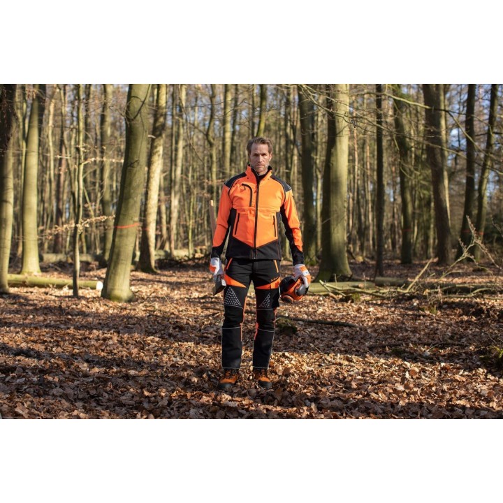 Geaca forestiera Timbermen Allround negru - portocaliu