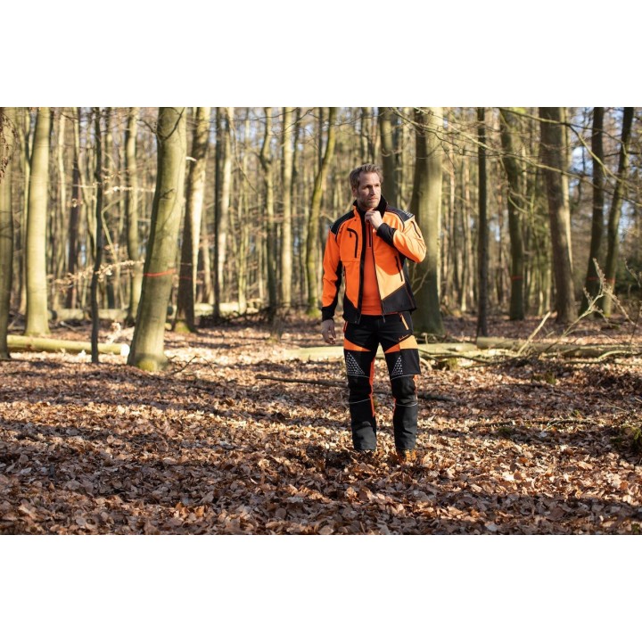 Geaca forestiera Timbermen Allround negru - portocaliu