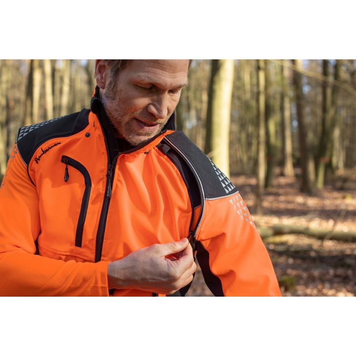 Geaca forestiera Timbermen Allround negru - portocaliu