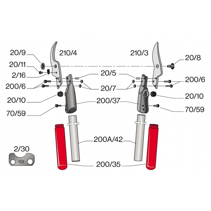 Foarfeca FELCO 210A-60 profesionala Foarfeca FELCO 210A-60 profesionala