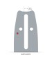 Sina Oregon O158PXLBK095 - 38 cm (15'') 325'' 1,5 mm ControlCut