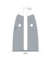 Sina Oregon O160SDEA074 - 40 cm (16'') 3/8'' 1,3 mm Single Rivet