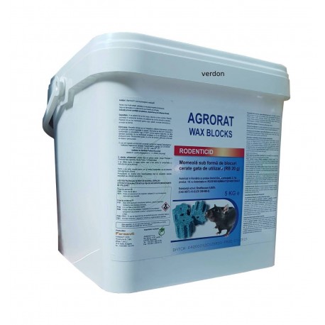 Raticid Cuburi Cerate AGRORAT, 5 kg, ACTIVA Italia