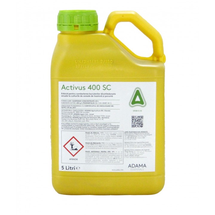 Erbicid ACTIVUS 400 SC, 5 Litri, Adama, selectiv, preemergent si postemergent