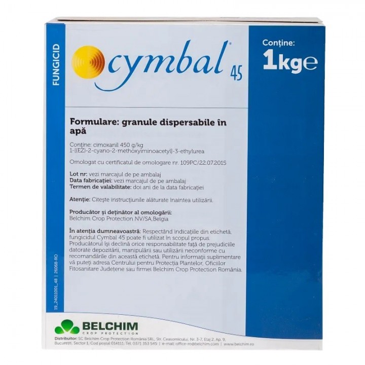 Fungicid CYMBAL 45 WG - 1 kg, Belchim, Cartof, Sistemic
