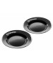 Farfurii emailate Petromax negre - set 2 bucati