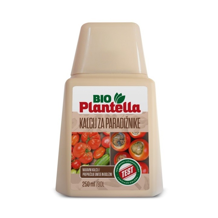 Ingrasamant foliar BIO PLANTELLA calciu pentru tomate - 250 ml, Biostimulator rosii, Corector deficit de calciu