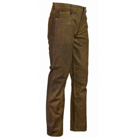 Pantaloni barbati din piele Trapper Hubertus