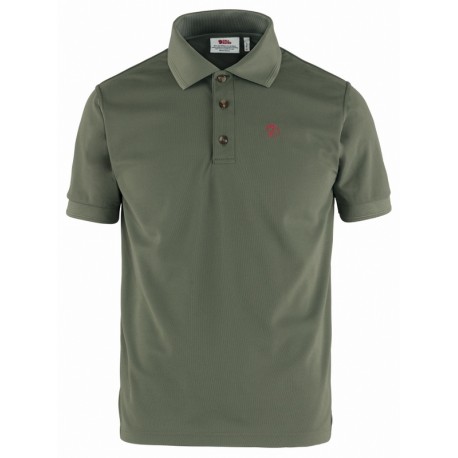 Tricou barbati Polo Fjällräven Crowley Pique - olive
