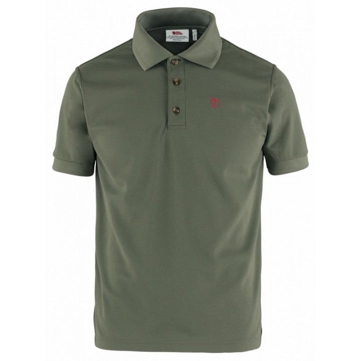 Tricou barbati Polo Fjällräven Crowley Pique - olive