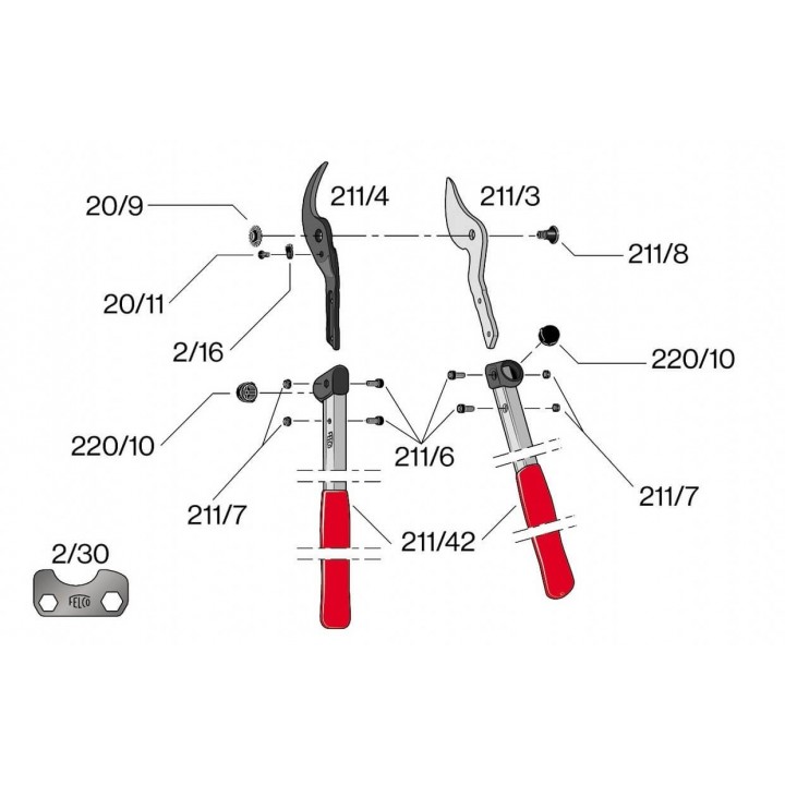 Foarfeca FELCO 211-60 profesionala
