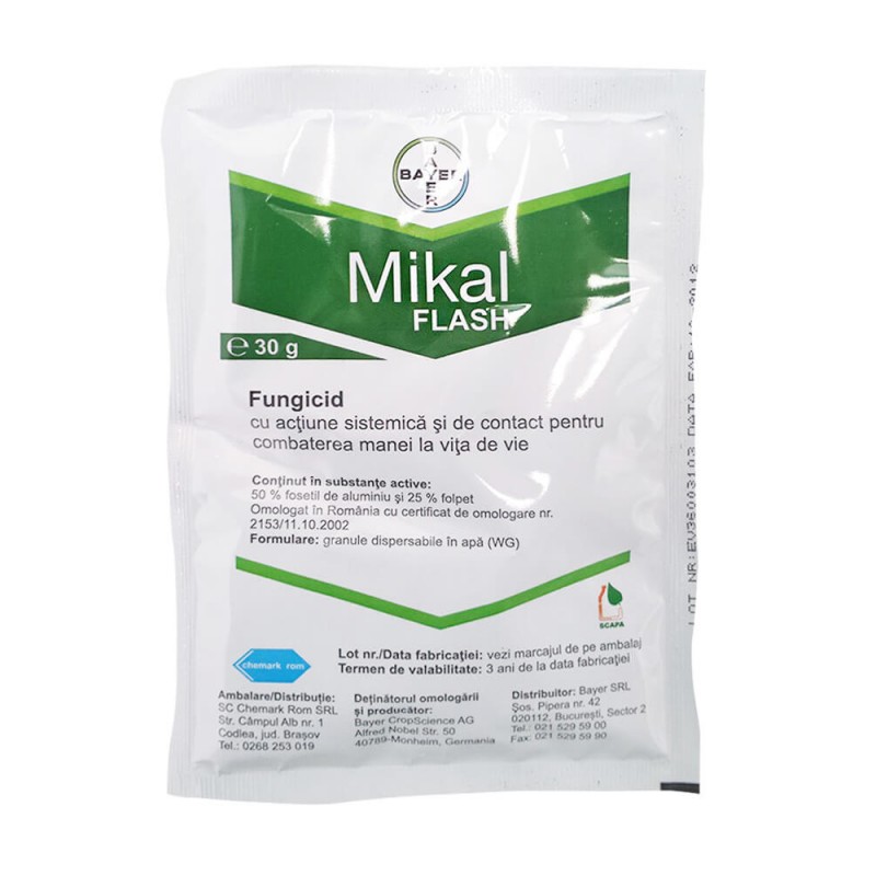 Fungicid contact si sistemic Mikal Flash - 30 gr.