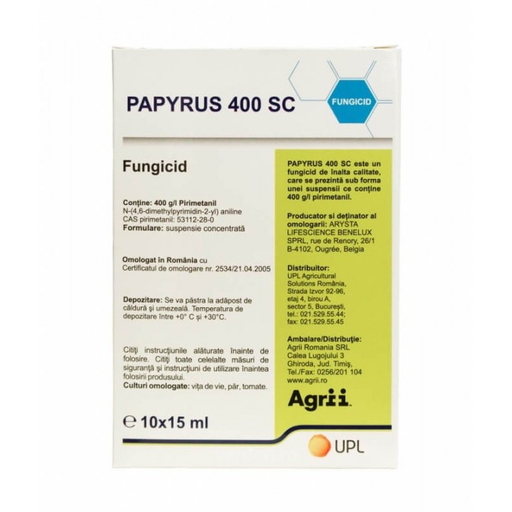Fungicid PAPYRUS 400 SC - 15 ml