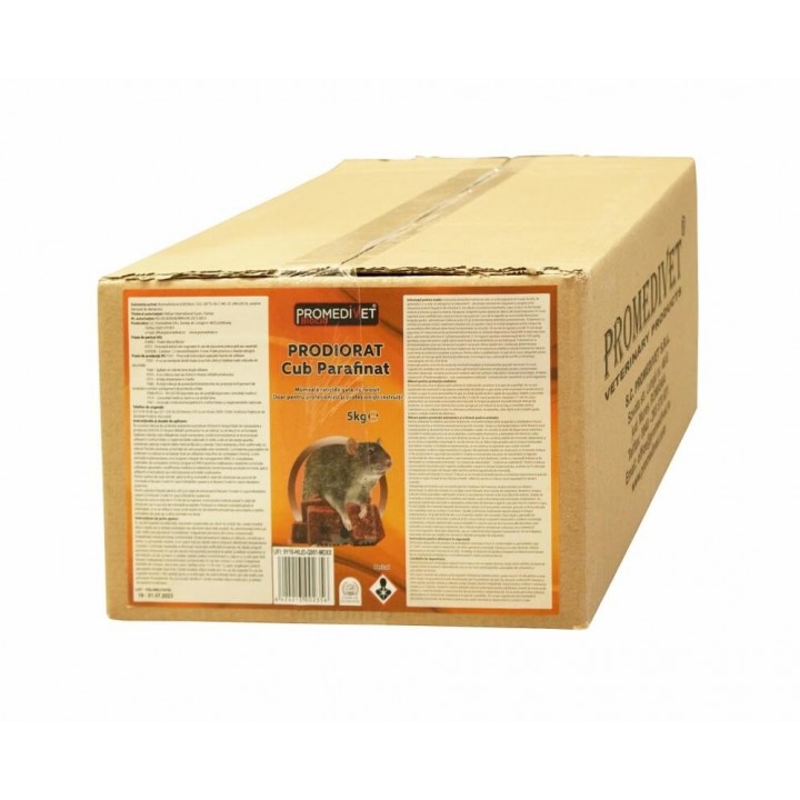 Raticid PRODIORAT CUB PARAFINAT - cutie 5 kg