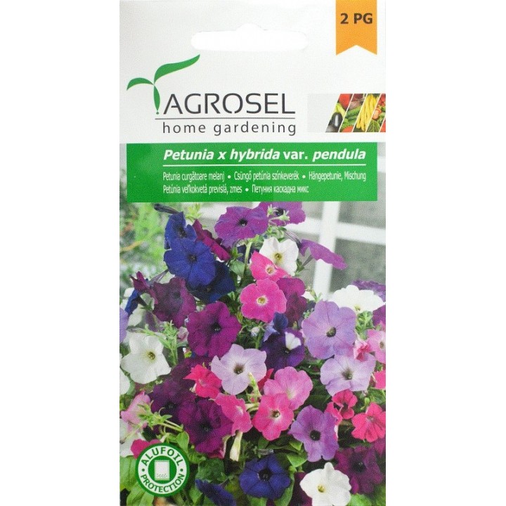 Seminte Petunia curgatoare melanj Agrosel -  0,5 g Seminte Petunia curgatoare melanj Agrosel -  0,5 g