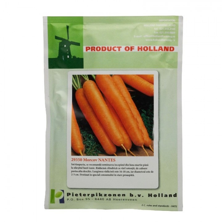 Seminte morcovi NANTES PPZ Olanda - 50 g Seminte morcovi NANTES PPZ Olanda - 50 g