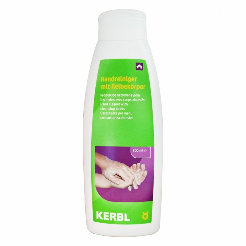 Detergent lichid Kerbl pentru maini - cu particule abrazive - 500 ml