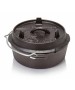 Ceaun fonta Petromax cu capac FT3 cu fund plat - 2 litri