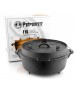 Ceaun de fonta Petromax cu capac FT6, cu picioruse