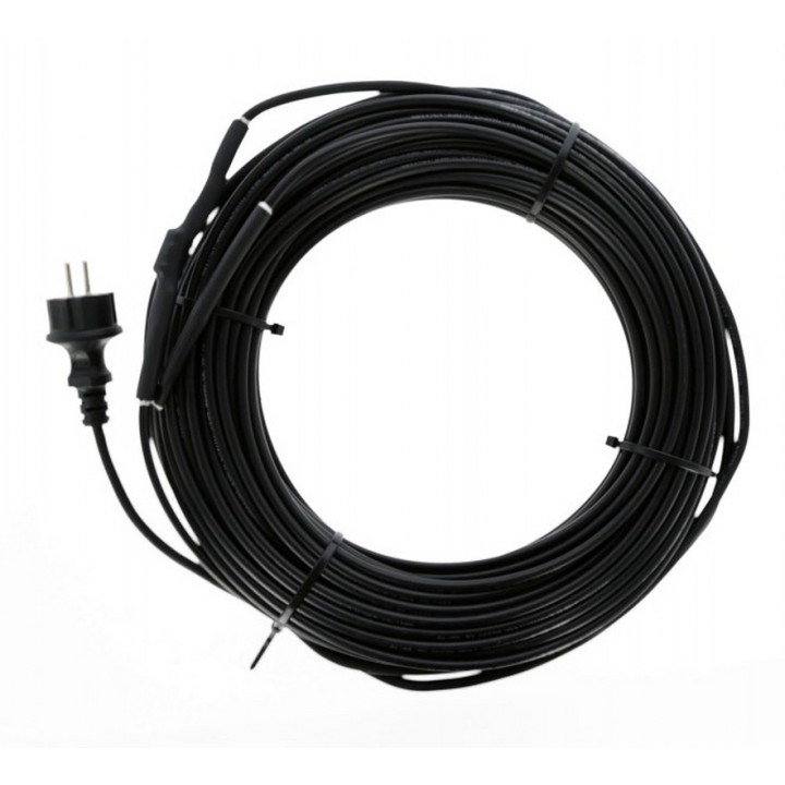 Cablu de incalzire 10 m. cu protectie anti-inghet si termostat 200 W Cablu de incalzire 10 m. cu protectie anti-inghet si termostat 200 W