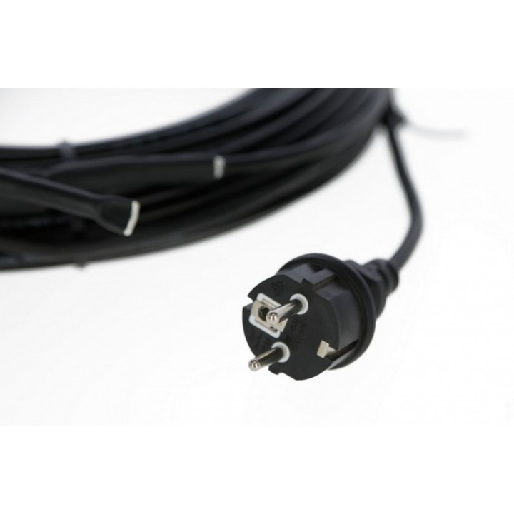Cablu de incalzire 10 m. cu protectie anti-inghet si termostat 200 W Cablu de incalzire 10 m. cu protectie anti-inghet si termostat 200 W