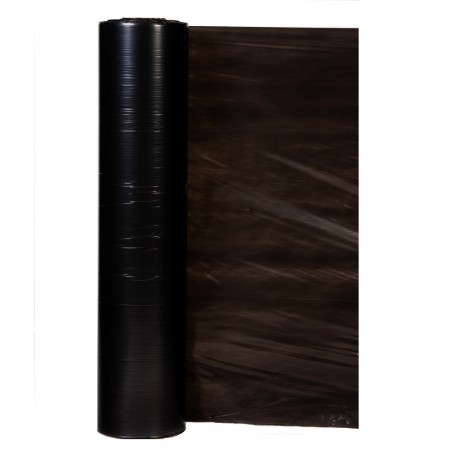 Folie MULCIRE Neagra Neperforata, Grosime 15 microni, 1 Sezon - Rola 0,8 x 1000 m