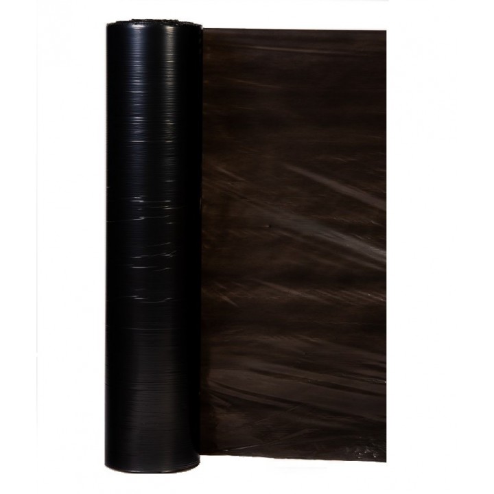 Folie MULCIRE Neagra Neperforata, Grosime 15 microni, 1 Sezon - Rola 0,8 x 1000 m