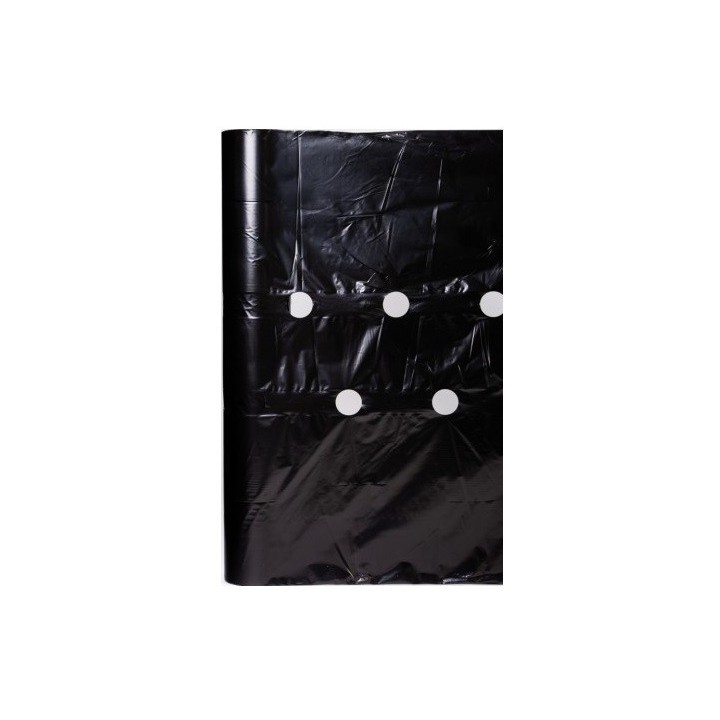 Folie MULCIRE Neagra, Perforata in Zig Zag, Grosime 30 microni, 2 Sezoane - Rola 1,2 x 1000 m