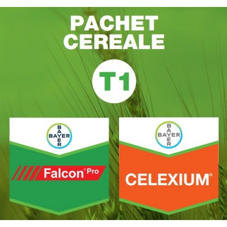 Pachet Tehnologic Cereale T1 FALCON PRO + CELEXIUM, Bayer - 20 ha, Sistemic, Cereale