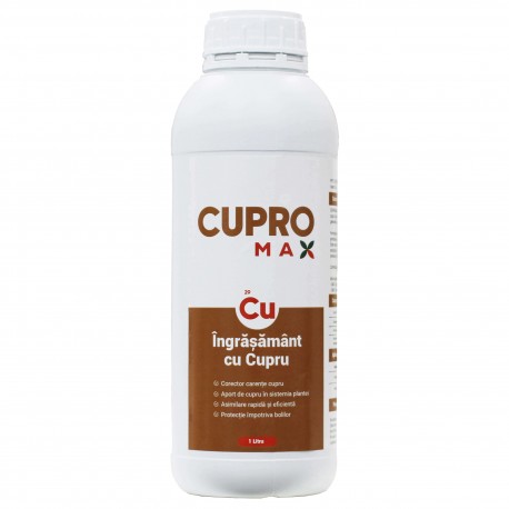 Ingrasamant foliar cu cupru CUPROMAX - 1 Litru, Legume, Fructe