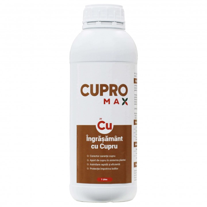 Ingrasamant foliar cu cupru CUPROMAX - 1 Litru, Legume, Fructe Ingrasamant foliar cu cupru CUPROMAX - 1 Litru, Legume, Fructe