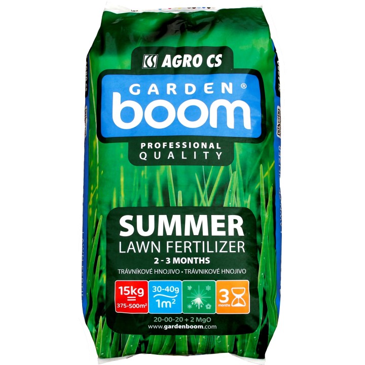 Ingrasamant Gazon GARDEN BOOM SUMMER - 15 kg, Eliberare lenta 2-3 luni