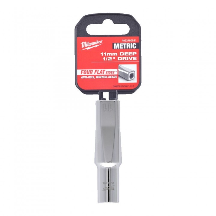 Cheie Tubulara Milwaukee 1/2'', Metric, lunga - 11 mm Cheie Tubulara Milwaukee 1/2'', Metric, lunga - 11 mm