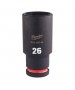 Cheie Tubulara de Impact Milwaukee Shockwave 1/2'', lunga - 26 mm