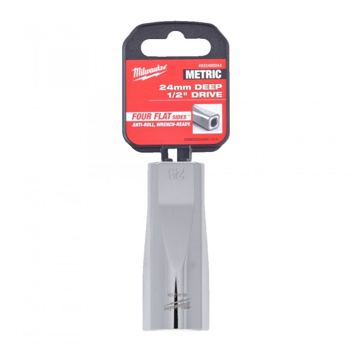 Cheie Tubulara Milwaukee 1/2'', Metric, lunga - 24 mm Cheie Tubulara Milwaukee 1/2'', Metric, lunga - 24 mm