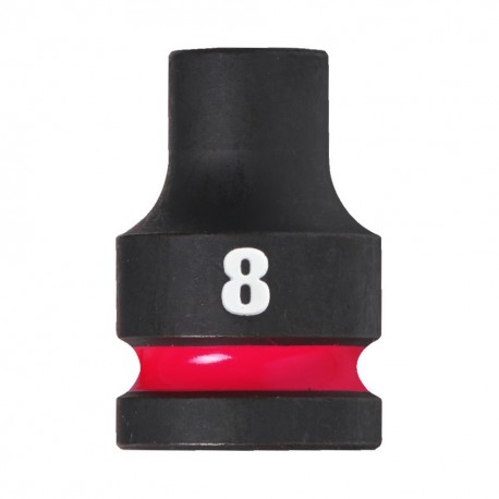 Cheie Tubulara de Impact Milwaukee Shockwave 1/2'', scurta - 8 mm