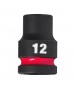 Cheie Tubulara de Impact Milwaukee Shockwave 1/2'', scurta - 12 mm
