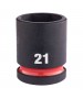 Cheie Tubulara de Impact Milwaukee Shockwave 1/2'', scurta - 21 mm