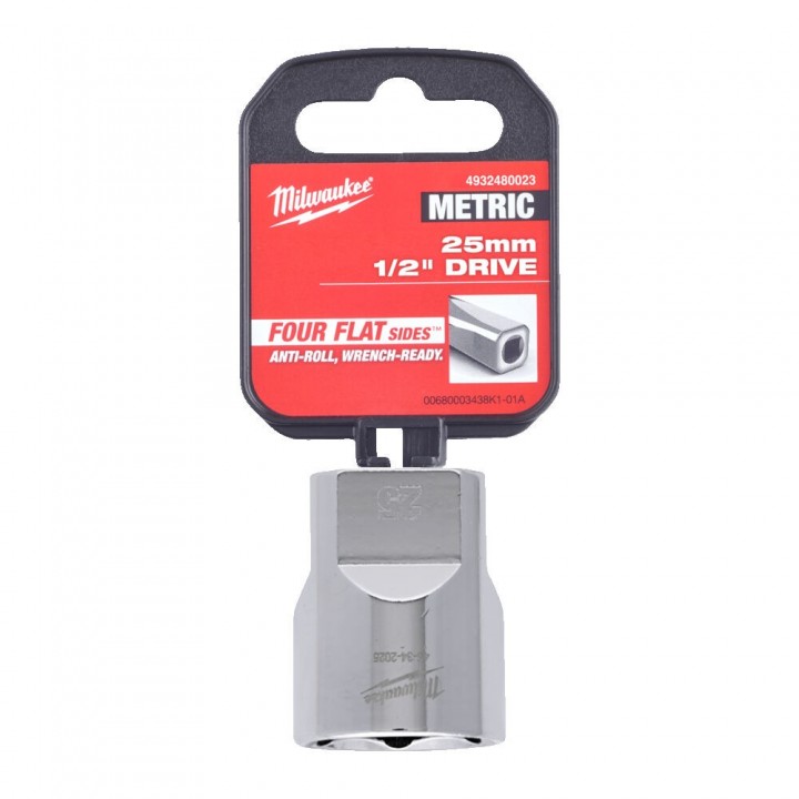 Cheie Tubulara Milwaukee 1/2'', Metric, scurta - 25 mm Cheie Tubulara Milwaukee 1/2'', Metric, scurta - 25 mm
