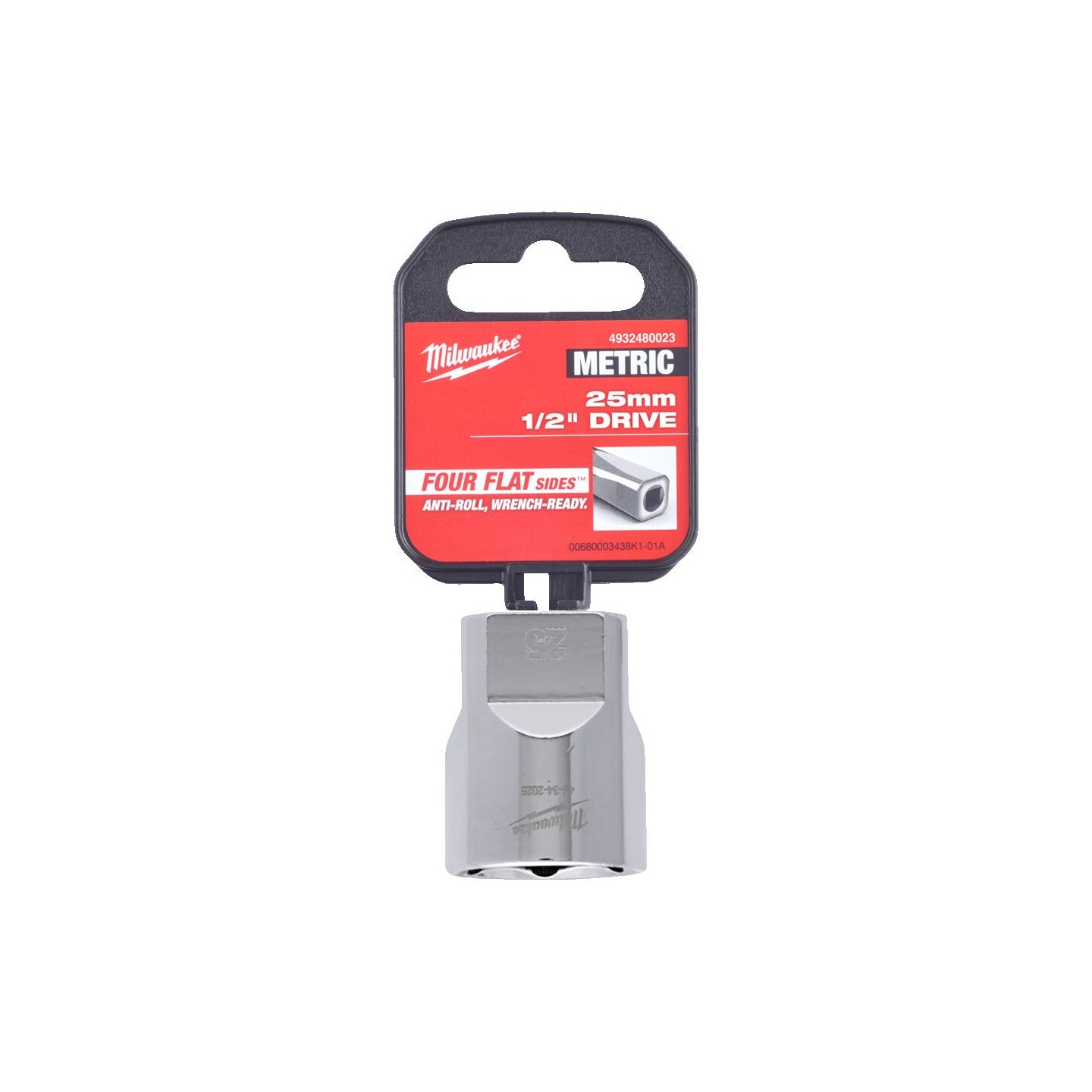 Cheie Tubulara Milwaukee 1/2'', Metric, scurta, 25 mm
