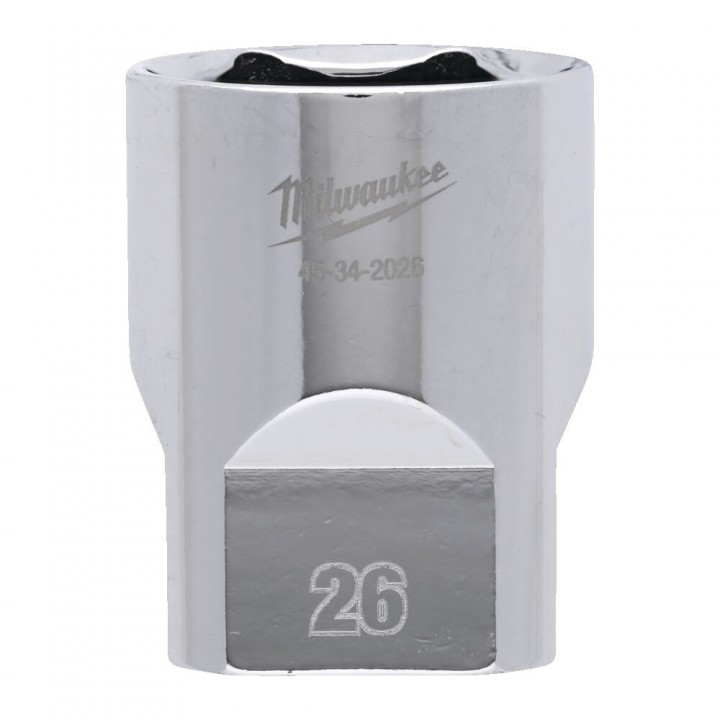 Cheie Tubulara Milwaukee 1/2'', Metric, scurta - 26 mm Cheie Tubulara Milwaukee 1/2'', Metric, scurta - 26 mm